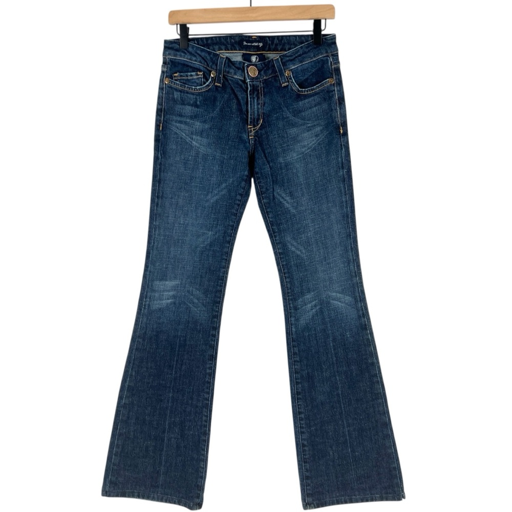 Immortality Stretch Dark Wash Denim Low Rise Bootcut Jeans‎ Size 29